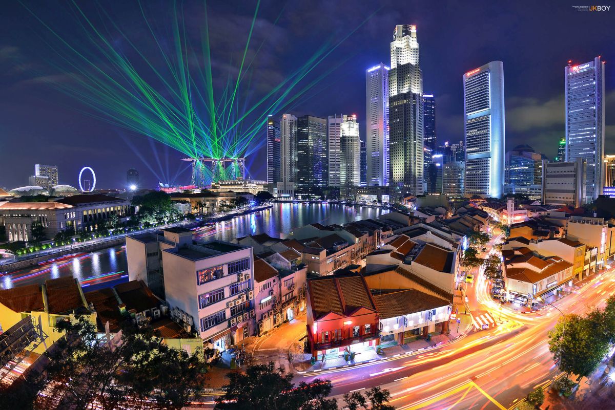 night city travel photography light show singapore by jkboy jatenipat