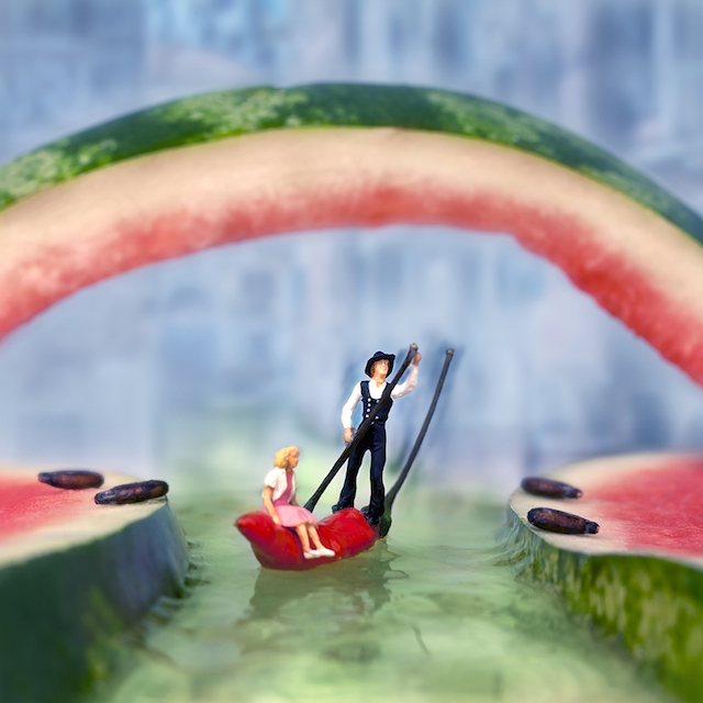 watermelon miniature photography william