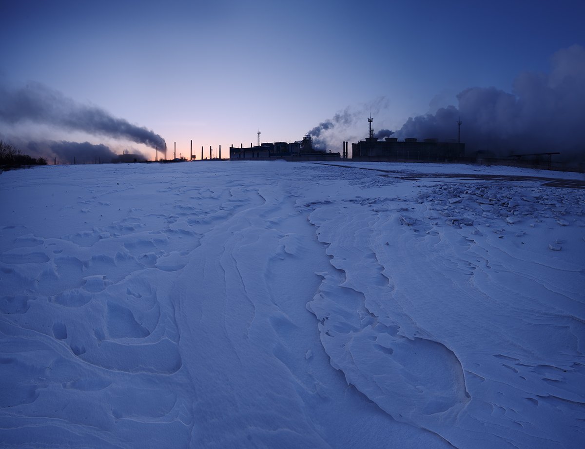 photography landscape frozen floor by denis bodrov