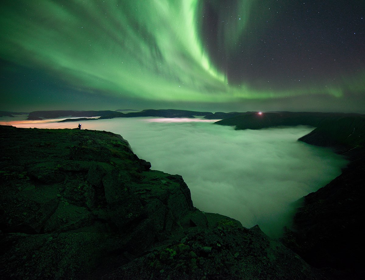 photography landscape northern lights by denis bodrov
