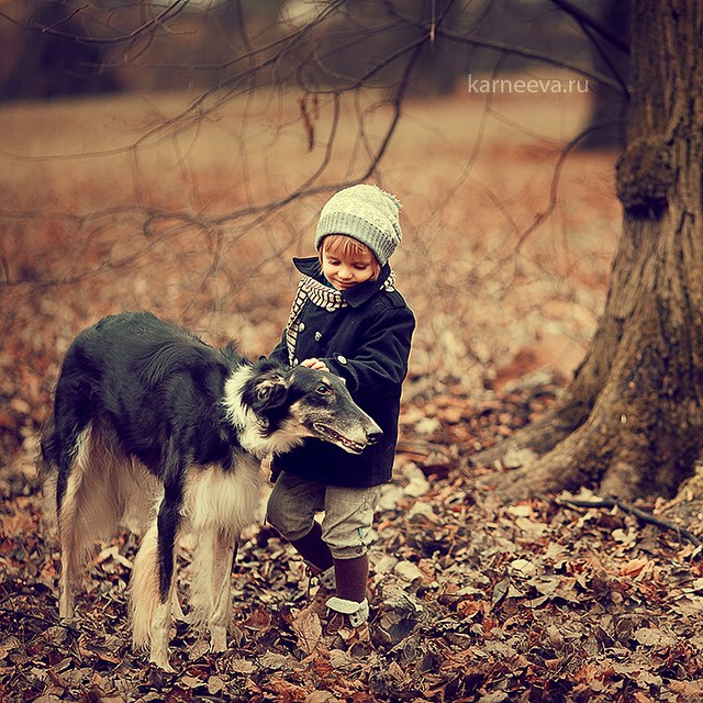 14 dog kid photography by elena karneeva