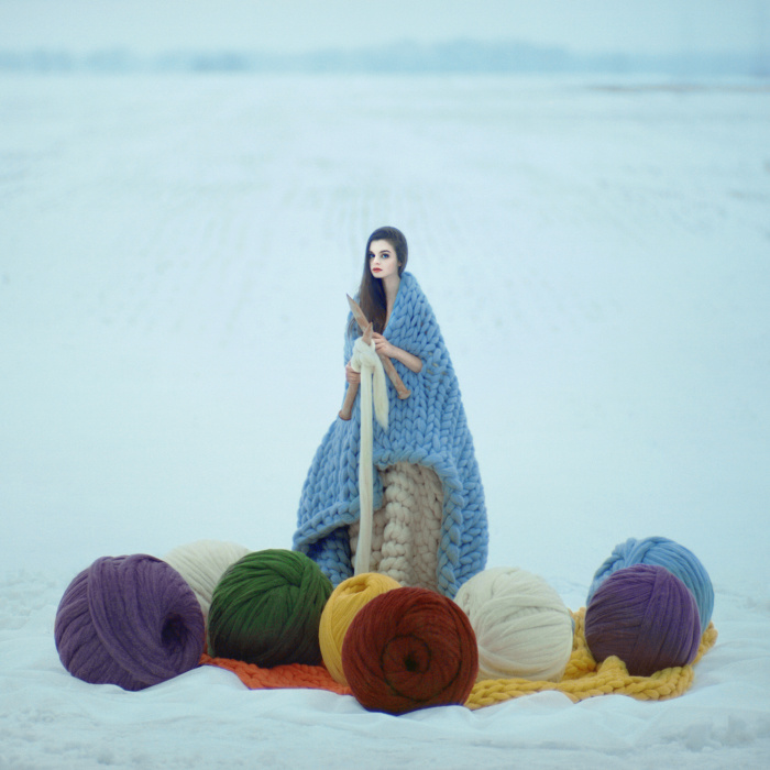 fineart photography woolen girl by oleg opriso