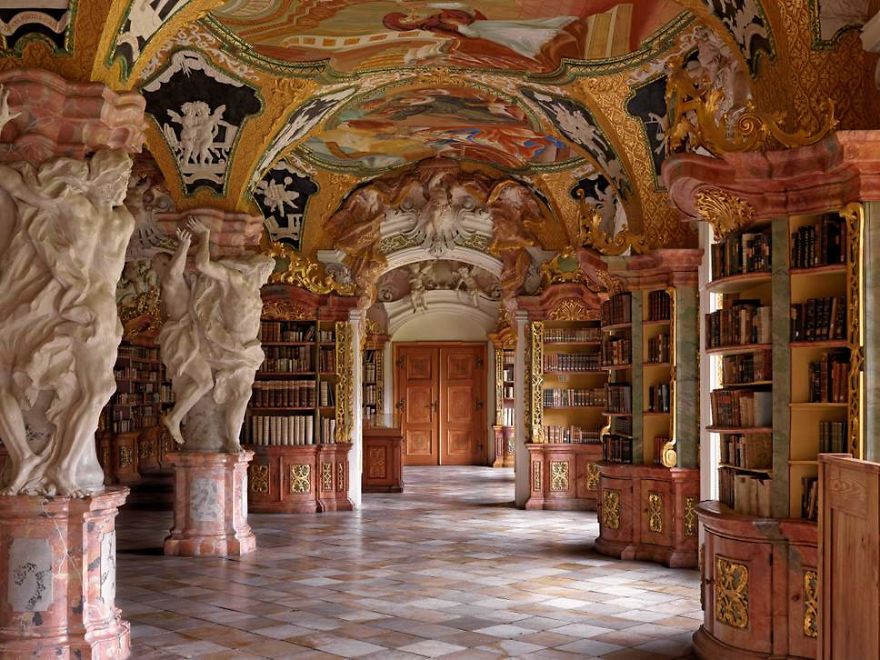 photography metten abbey library by massimo listri
