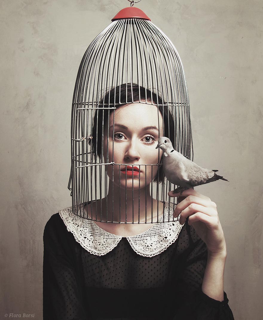 surreal photography by flora borsi