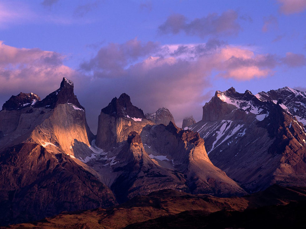 twilight mountain photography