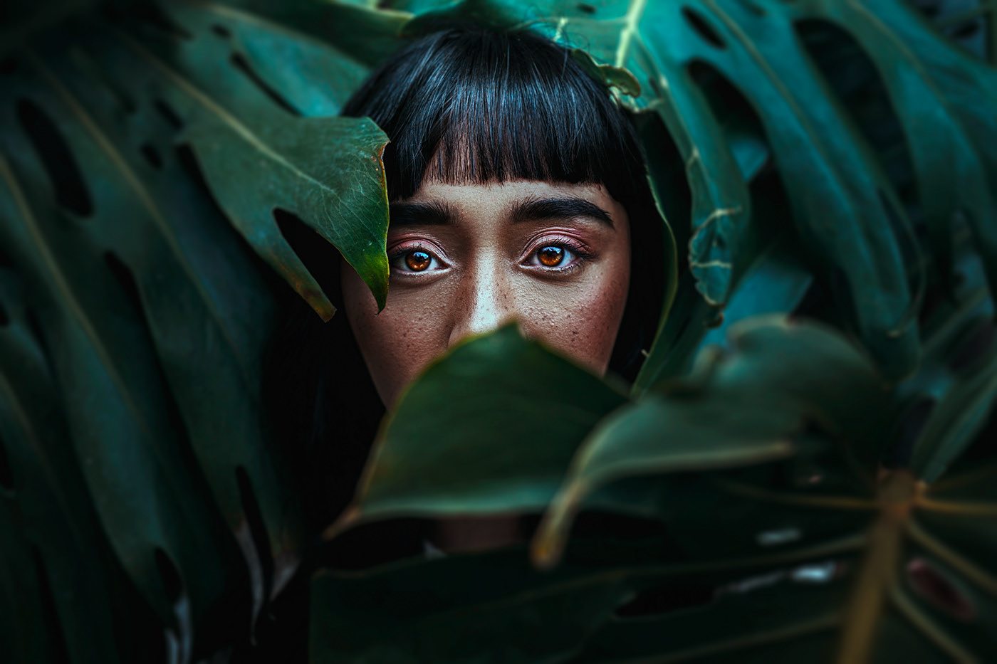 portrait photography orange eyes by mikeila borgia