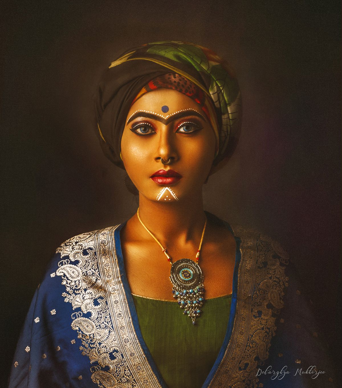 portrait photography turban lady by debarghya mukherjee