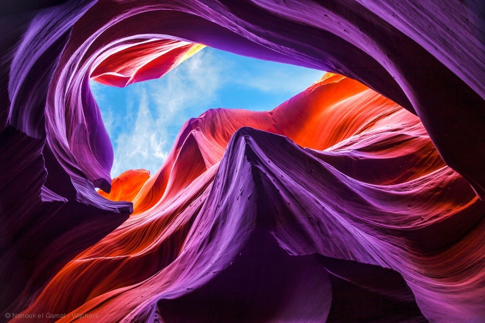 mountain photography colorful lower antelope canyon by nanouk el gamal