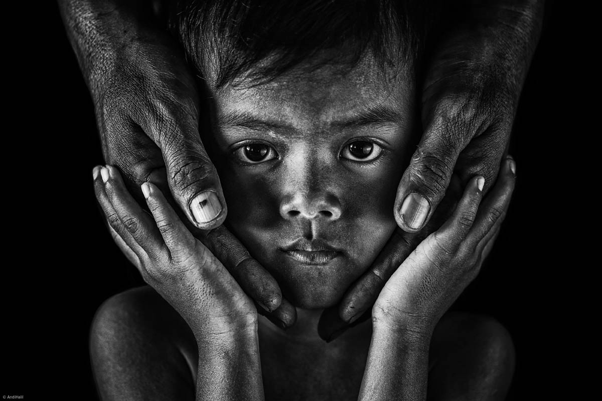 black white photography kid by andi halil