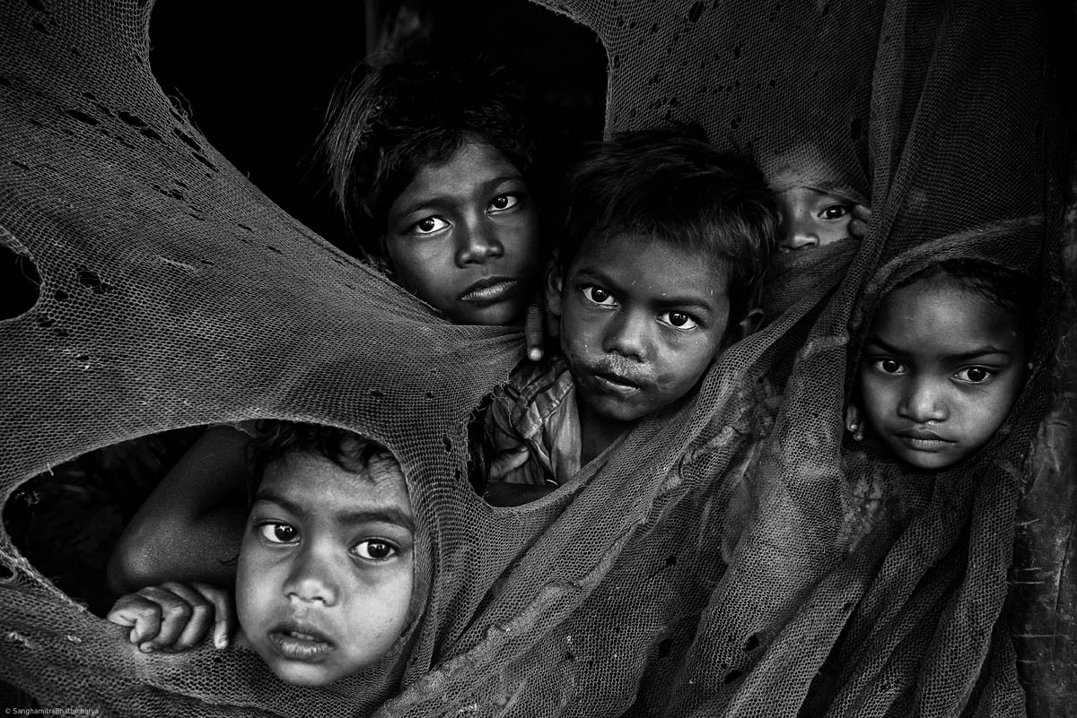 black white photography kids by sanghamitra bhattacharya