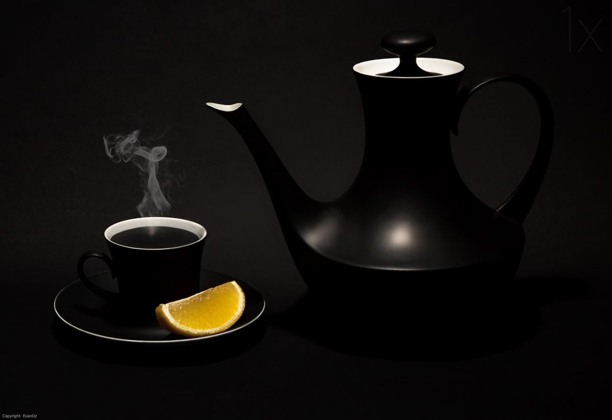 black white photography tea by evan oz