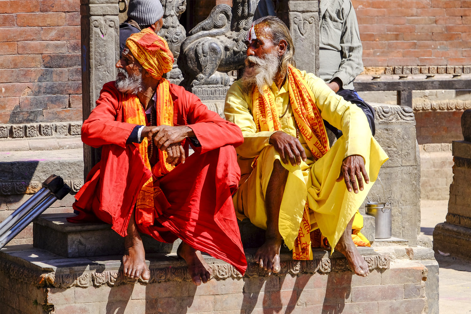 candid photography sadhus by dick verton